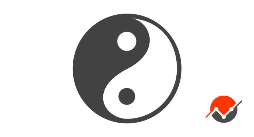 A picture of a yin-yang, the embodiment of trade-offs